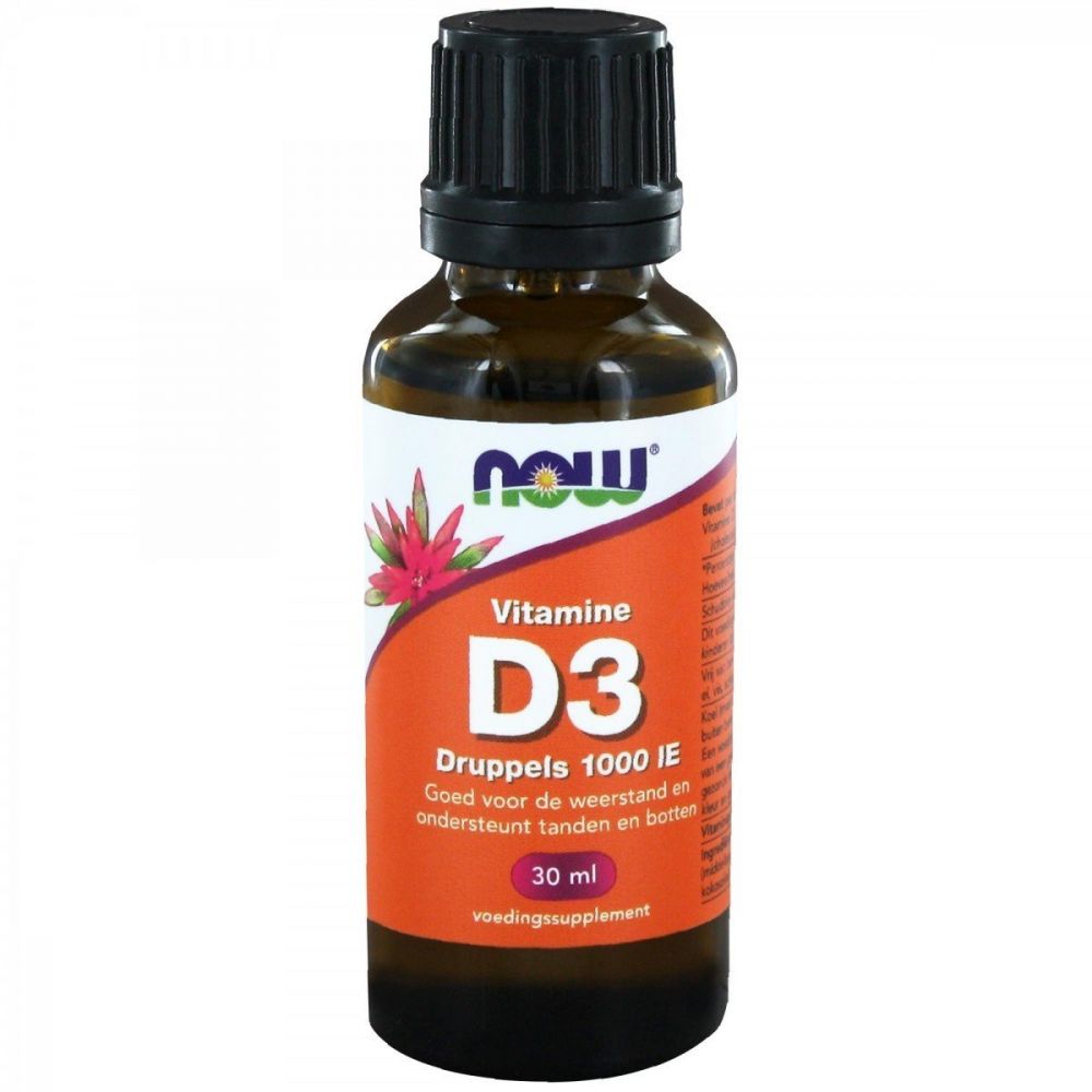 NOW Vitamine D3 druppels 1000 IE –