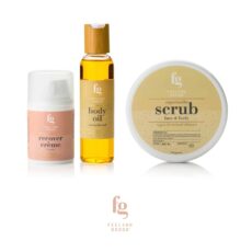 Feeling Goods Verzorgingsset recovercrème, body oil en scrub face & body